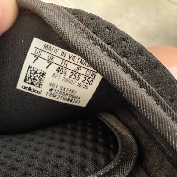 Adidas Sandals Mens 7 Black Human Race Chancletas HU Slide Pharrell Williams NEW - Picture 8 of 13